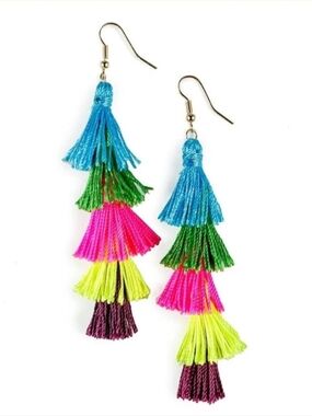 Tipsy Elves Pinata Tassel Earrings